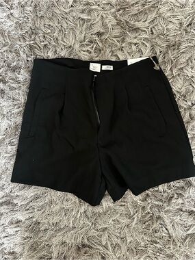 a new day Black Flat Front Women's Shorts